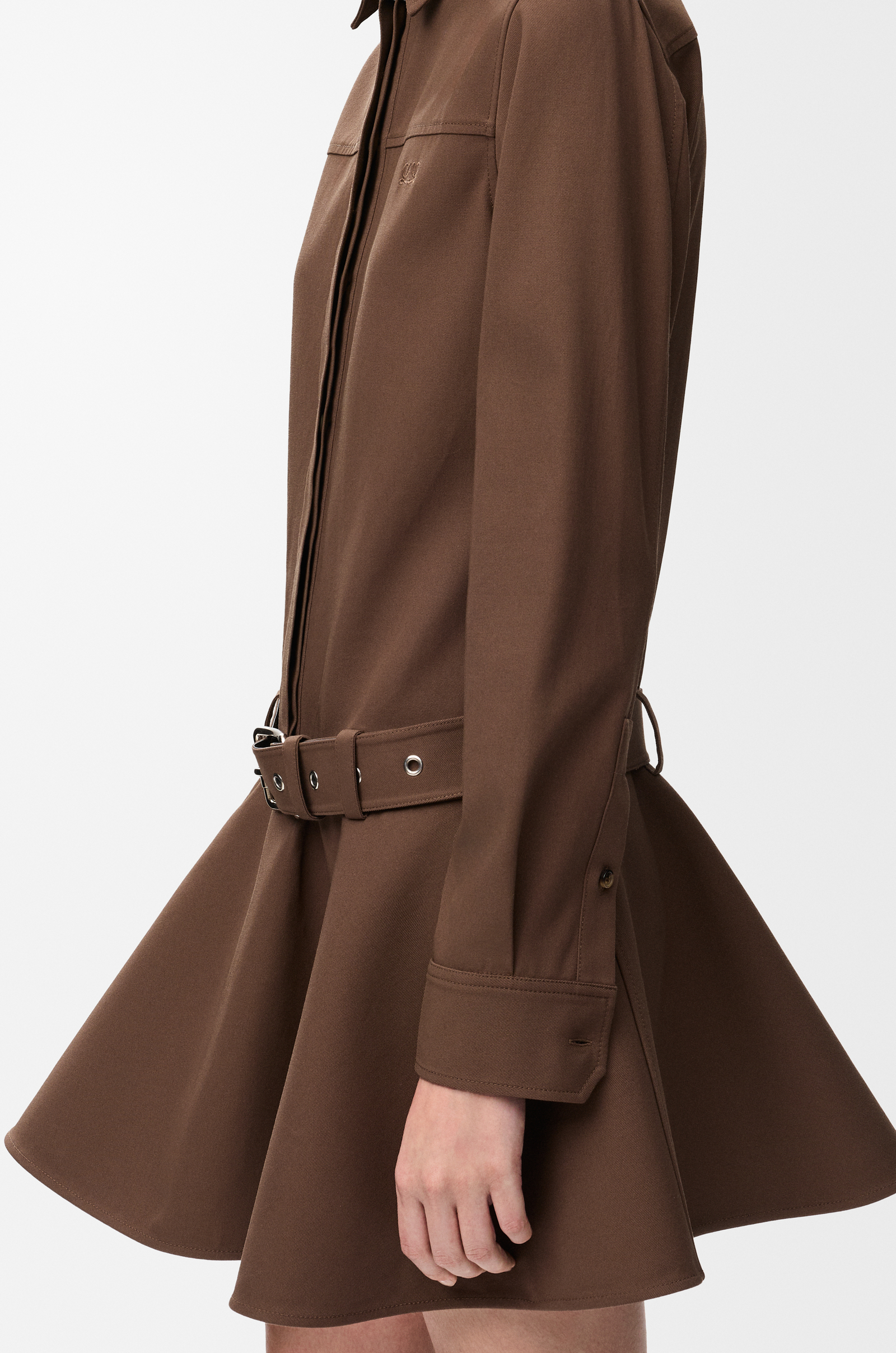 LOEWE Dress in cotton Brown