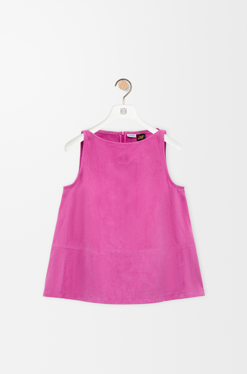 LOEWE Top en ante de piel de cabra Rosa