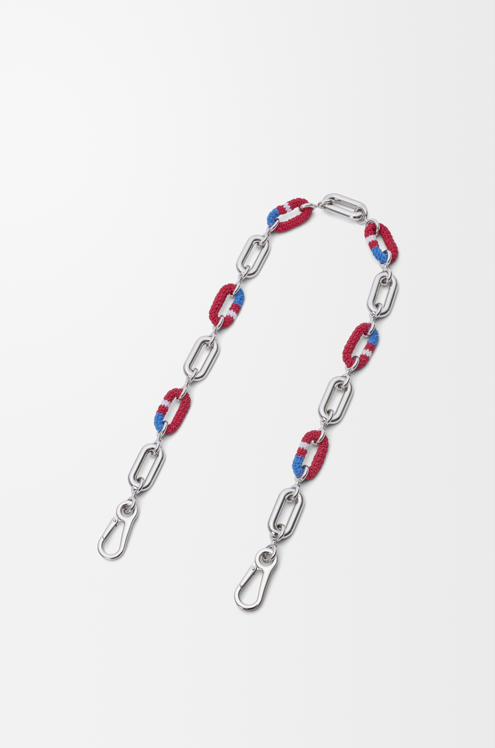 LOEWE Woven chain Silver/Multicolor