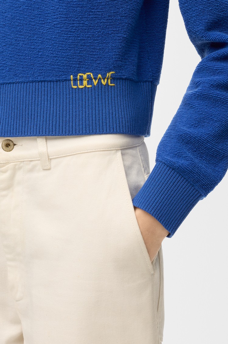 LOEWE Pullover aus Wolle Indigoblau