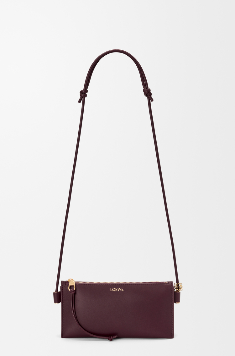 LOEWE Joya pouch in nappa calfskin Dark Burgundy