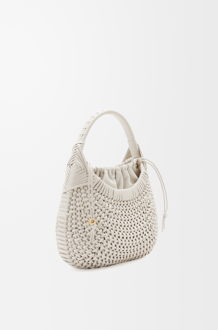 LOEWE Bolso Diamond hobo en piel de ternera Blanco Suave
