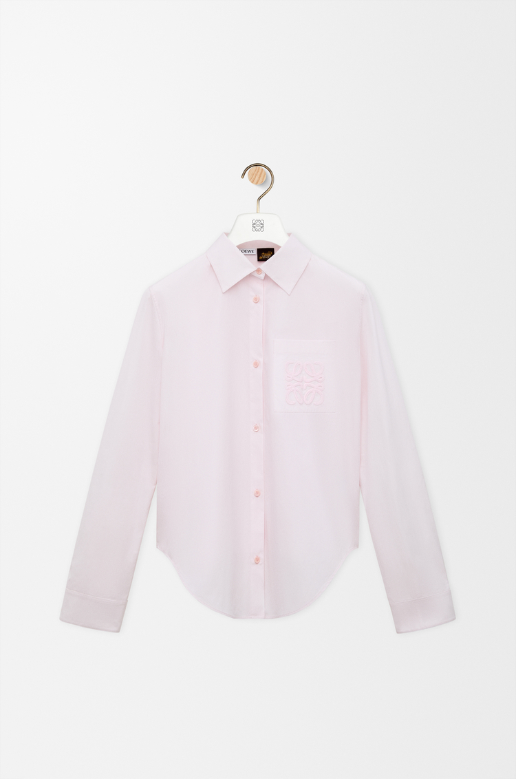 LOEWE Chemise en coton Rose Clair