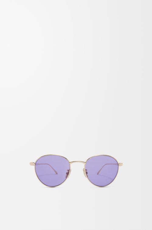 LOEWE Groove Runde Sonnenbrille Lila