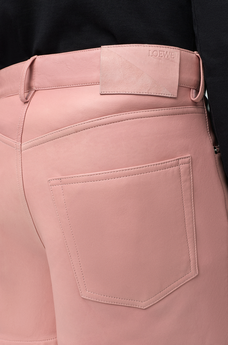 LOEWE Shorts in nappa lambskin Light Pink