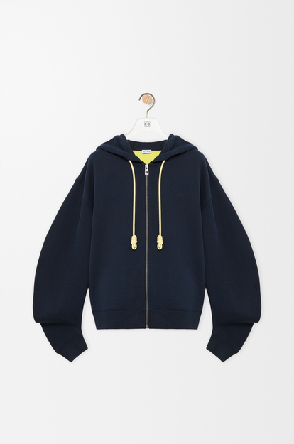LOEWE Flamenco hoodie in cotton Navy Blue
