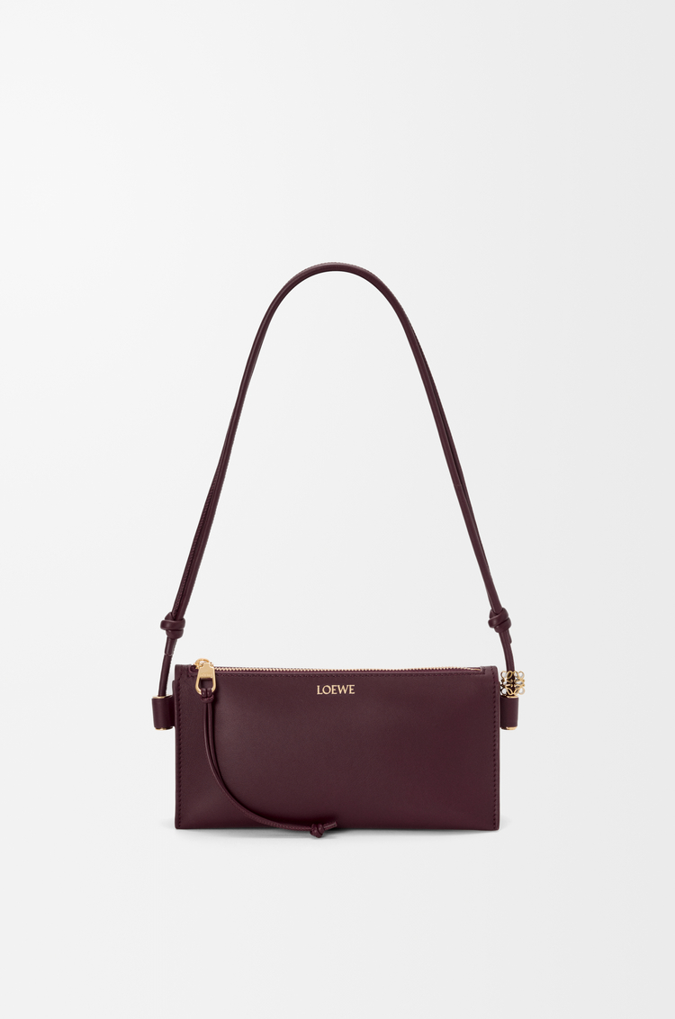 LOEWE Joya pouch in nappa calfskin Dark Burgundy