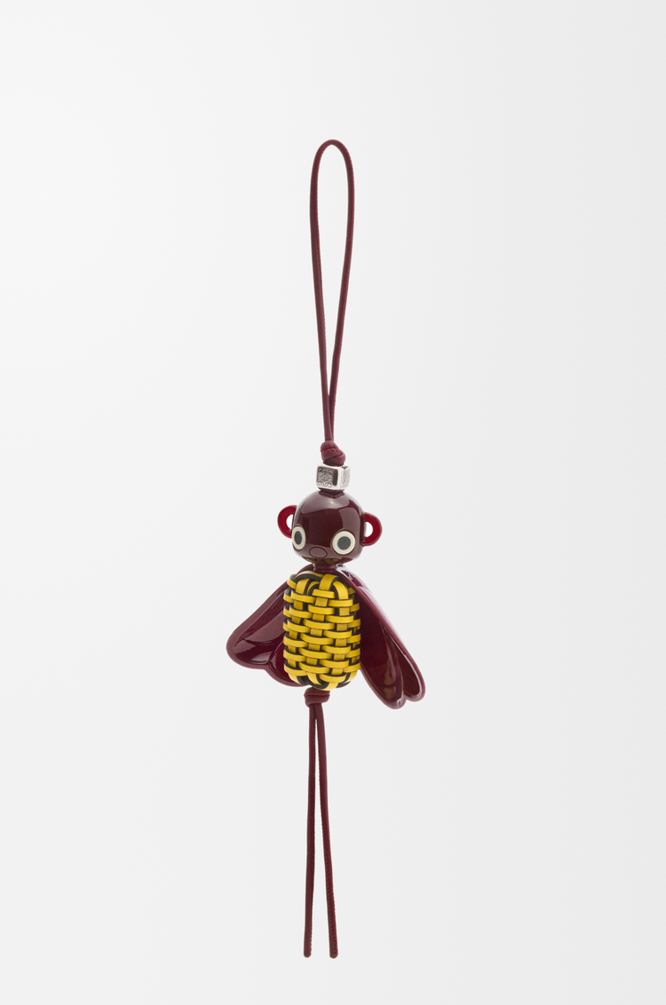 LOEWE ブロンベ チャーム（カーフ&アセテート） イエロー