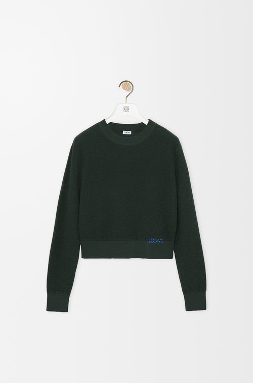 LOEWE Maglia in lana Verde Scuro