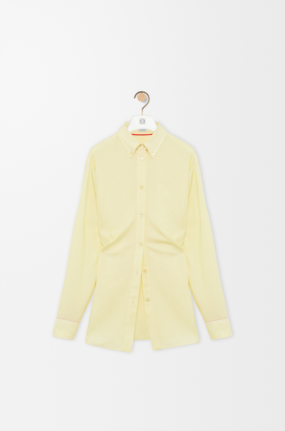 LOEWE Shirt in wool and silk Light Yellow