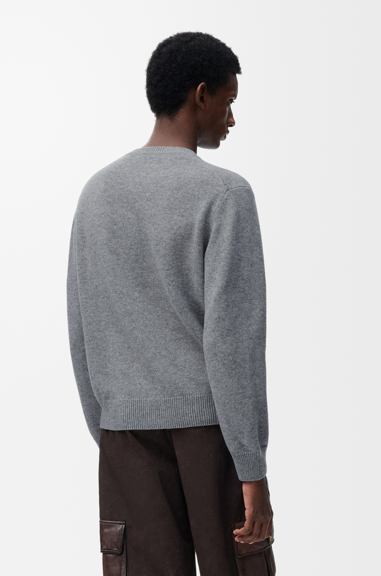LOEWE Pull en laine Gris Chiné