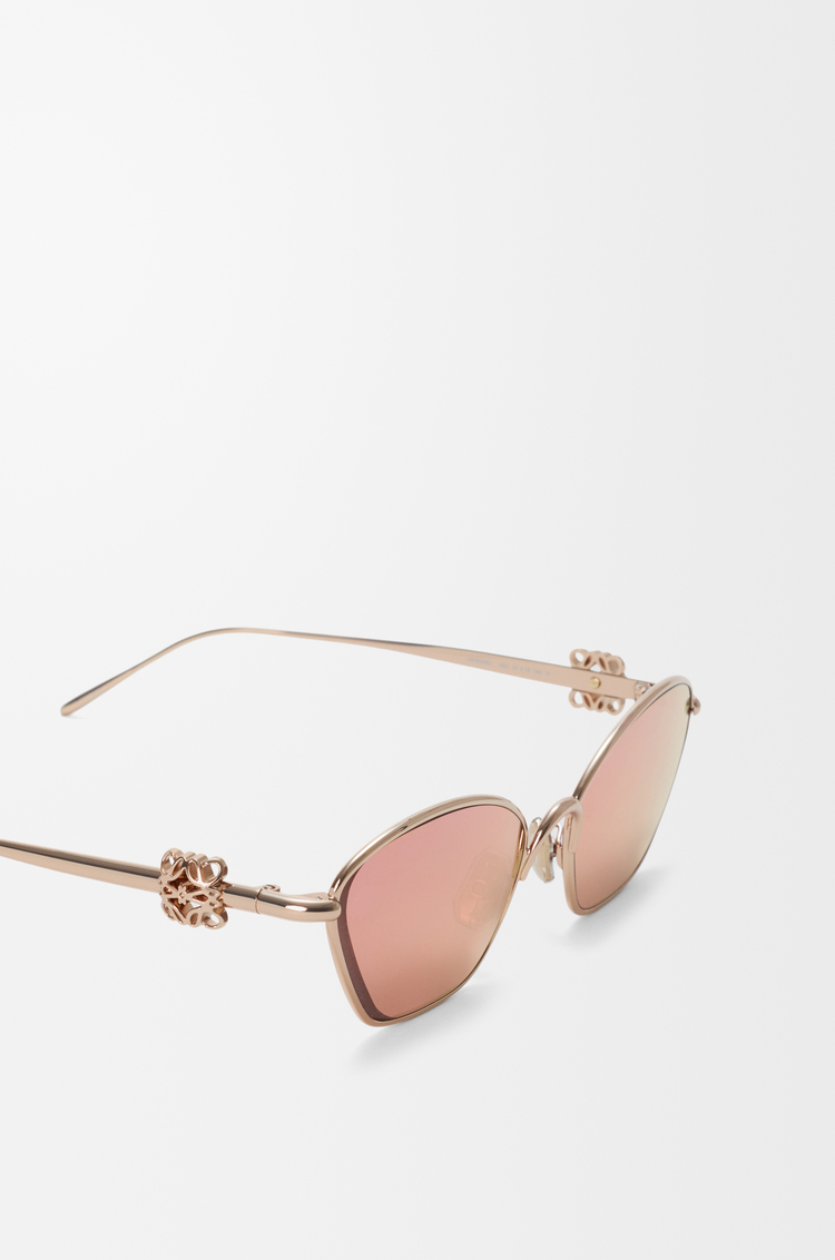 LOEWE Anagram Bombé Hexagon sunglasses Rose Gold