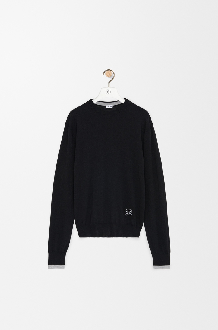 LOEWE Jersey en lana Negro/Gris