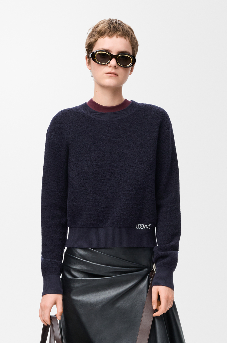 LOEWE Pullover aus Wolle Marineblau