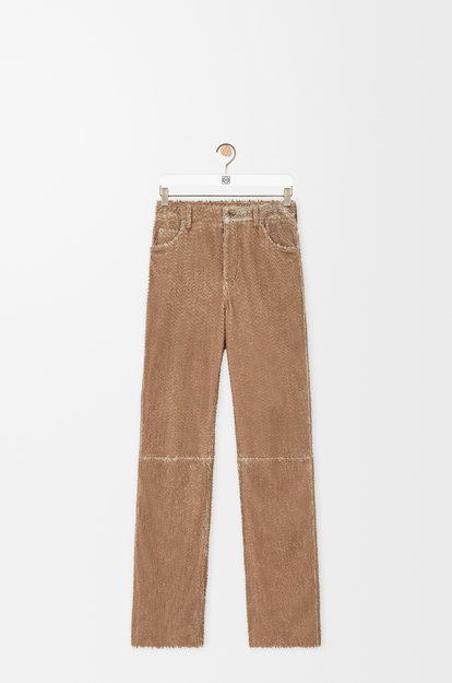 LOEWE Trousers in nappa lambskin Beige