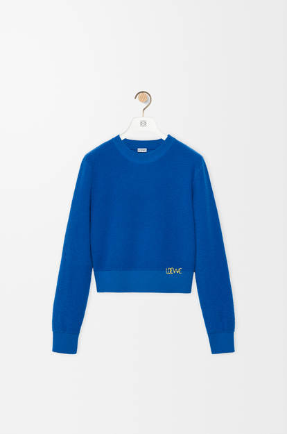 LOEWE Sweater in wool Indigo Blue