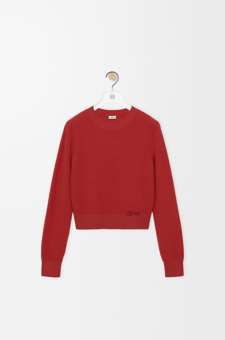 LOEWE Pullover aus Wolle Rot