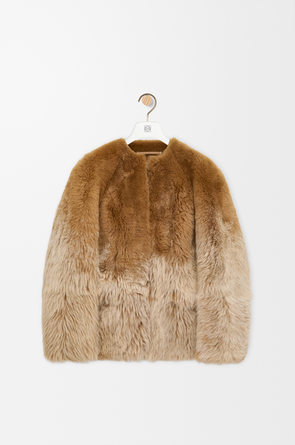 LOEWE Jacket in shearling Camel