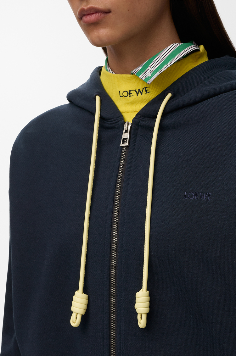 LOEWE Sudadera con capucha Flamenco en algodón Azul Marino