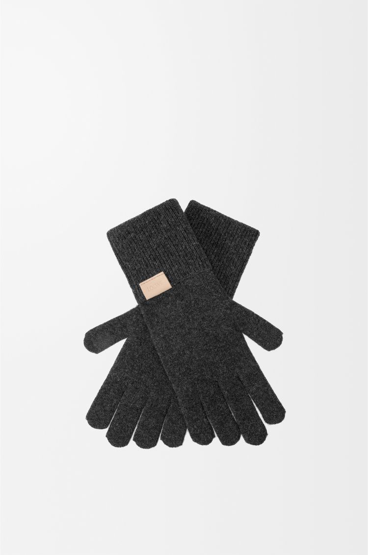 LOEWE Handschuhe aus Kaschmir Schwarz