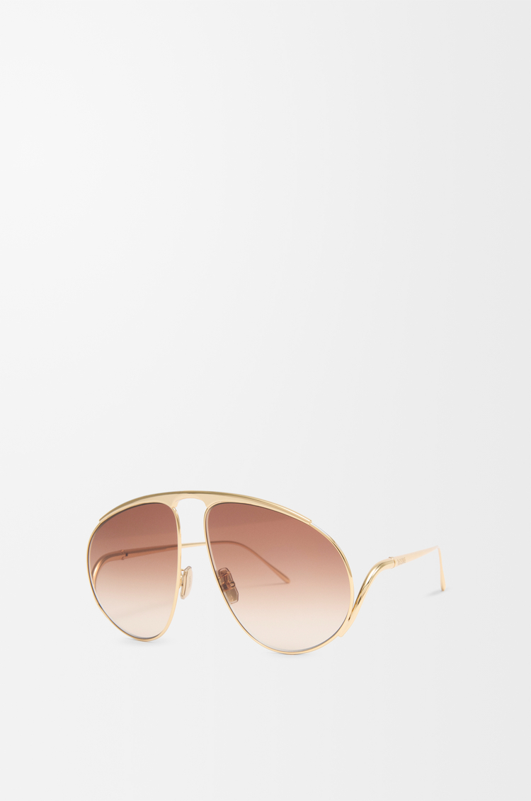 LOEWE Hillock 太陽眼鏡 漸層棕色
