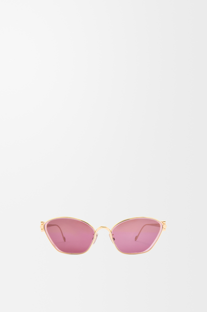LOEWE Gafas de sol Anagram estilo hexagonal Burdeos