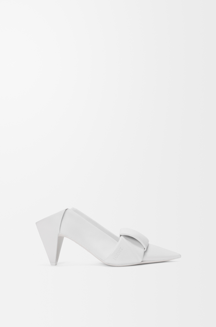 LOEWE 羊皮革 Origami 高跟鞋 纯白色