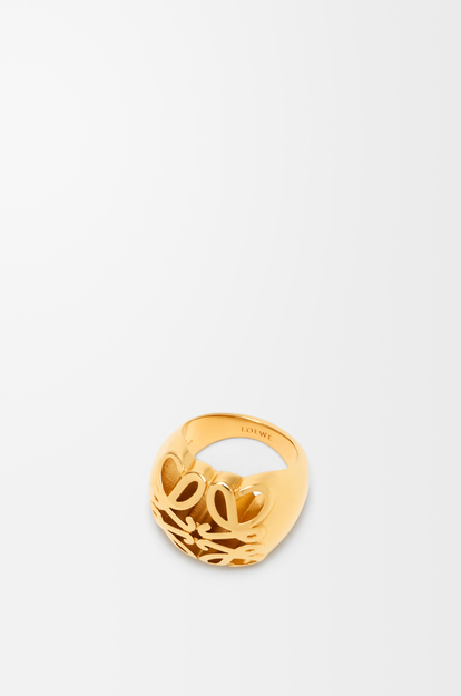 LOEWE Anagram Bombé signet ring Gold