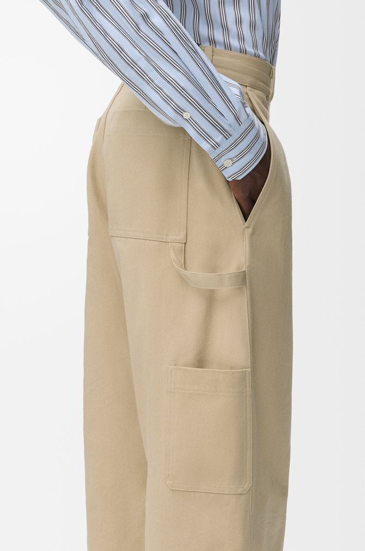 LOEWE Trousers in cotton Beige