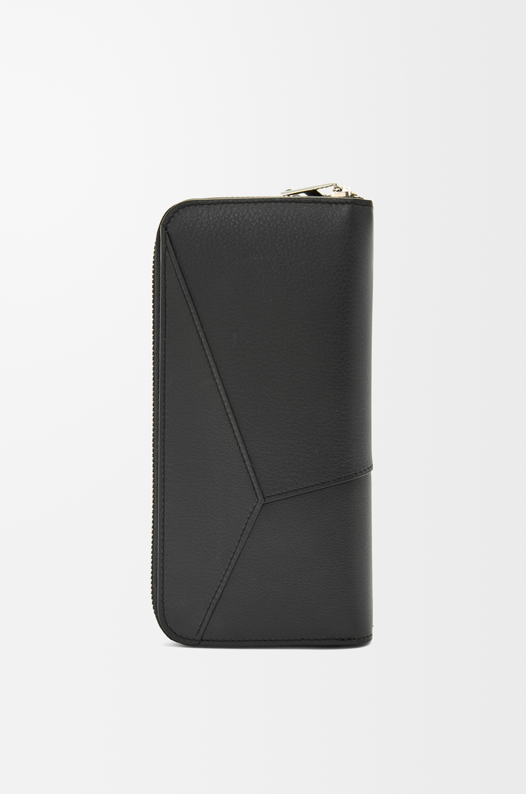 LOEWE Puzzle zip around wallet in classic calfskin Black