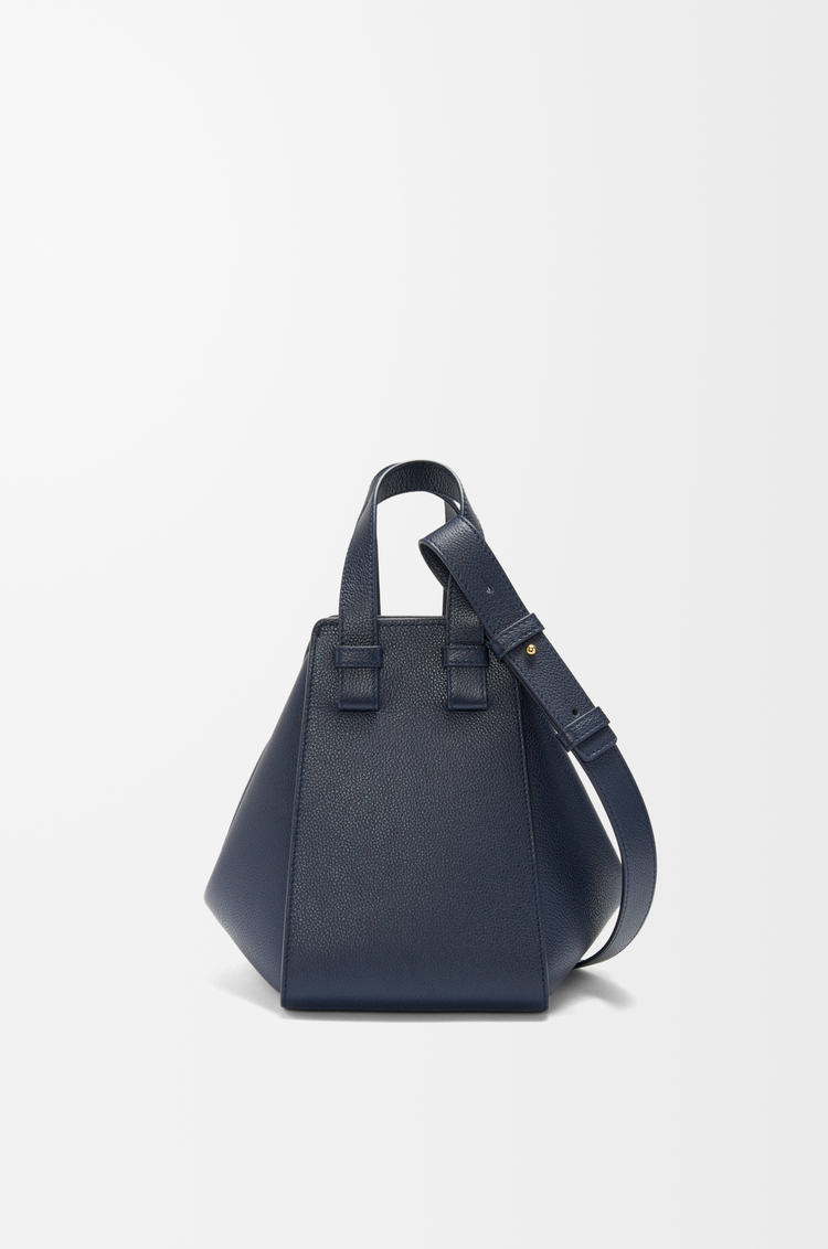 LOEWE Compact Hammock bag in soft grained calfskin Deep Navy