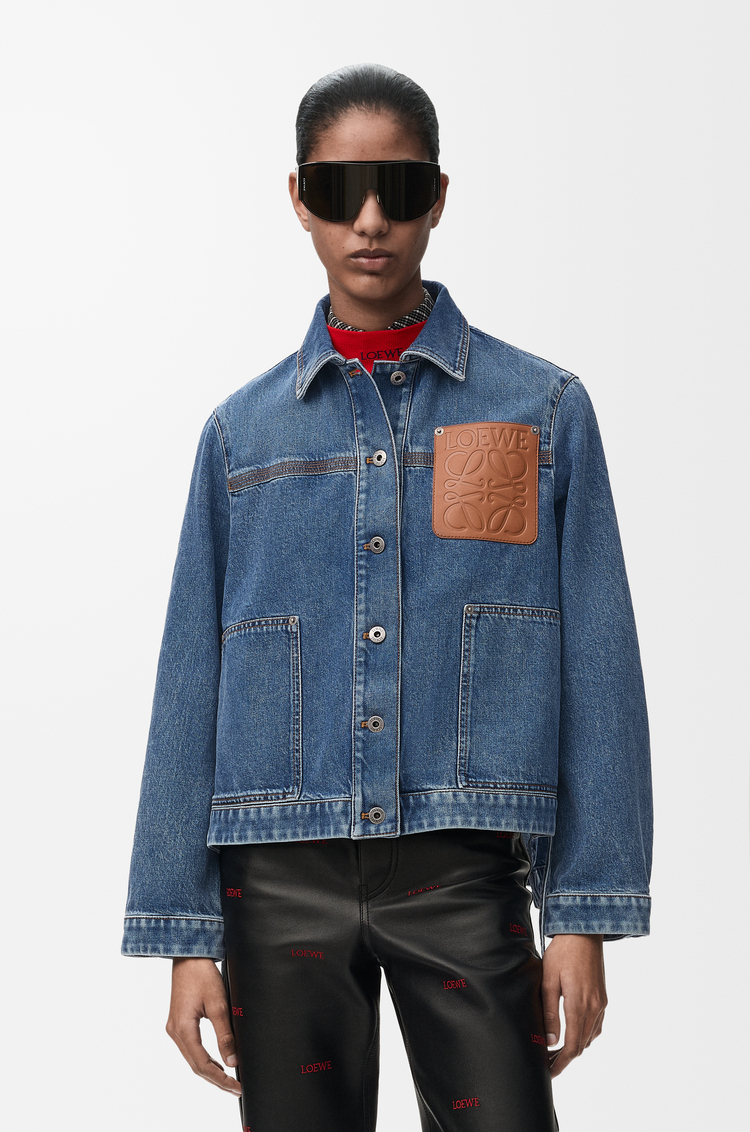 LOEWE Veste utilitaire en denim Bleu Jean