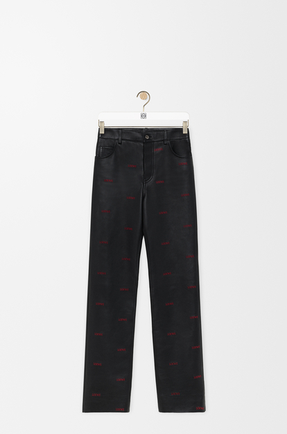 LOEWE Trousers in nappa lambskin Black