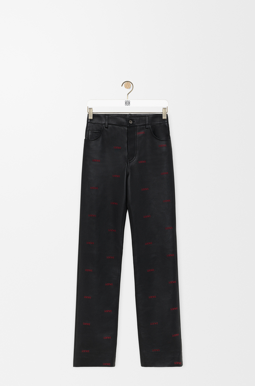 LOEWE Pantaloni in nappa di agnello Nero