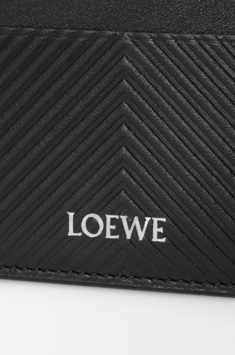 LOEWE Plain cardholder in textured classic calfskin Black