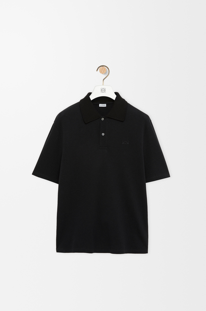 LOEWE Polo in cotton Black