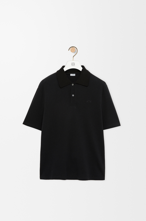LOEWE Polo en coton Noir