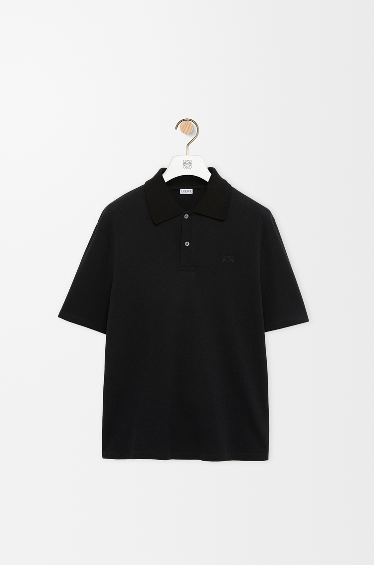 LOEWE Polo in cotton Black