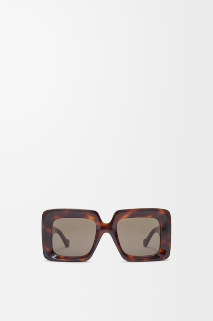 LOEWE Beveled Square Maxi Anagram sunglasses Havana
