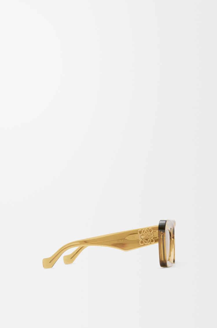 LOEWE Gafas de sol Beveled Cateye Oliva Transparente