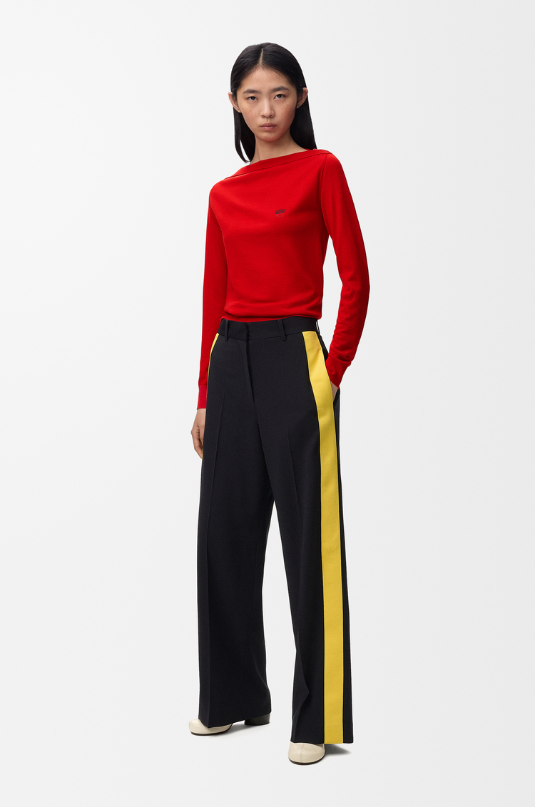 LOEWE Pullover aus Merinowolle Rot