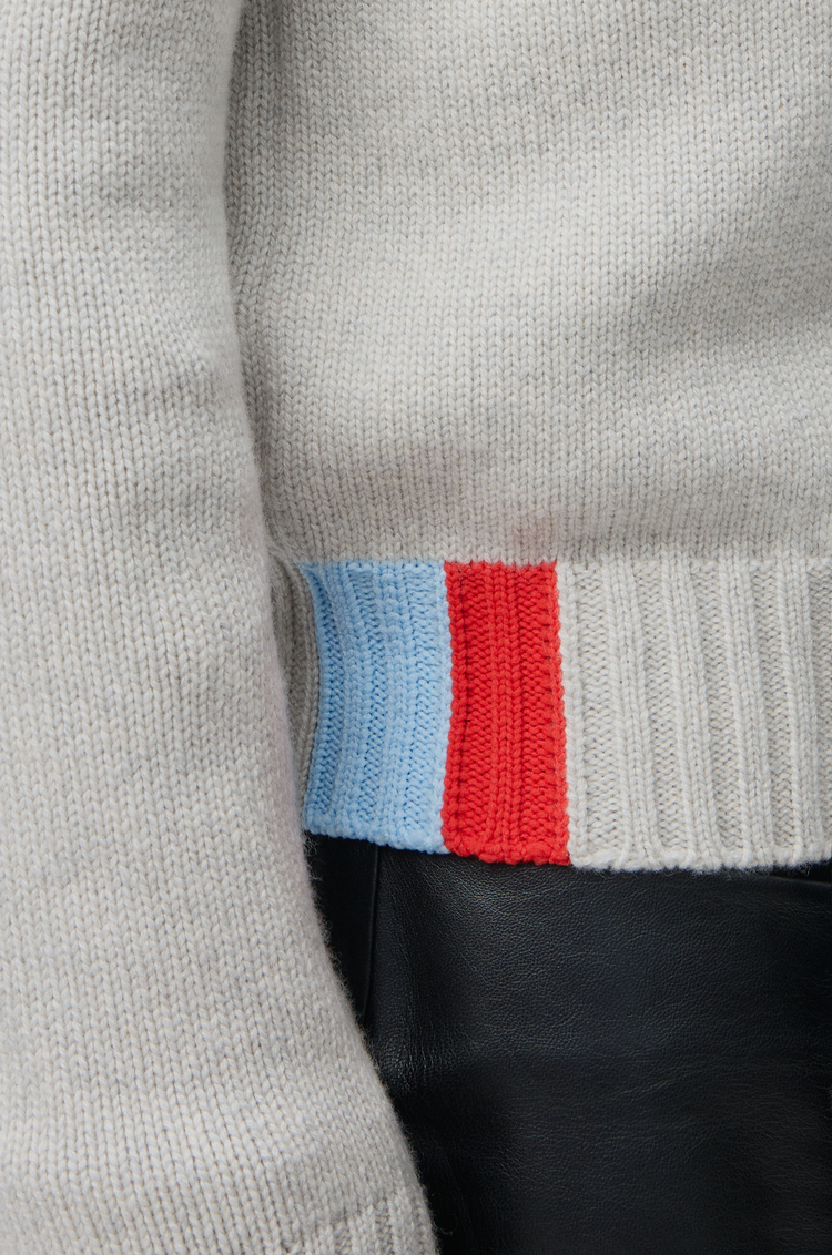 LOEWE Sweater in cashmere Light Blue/Multicolor