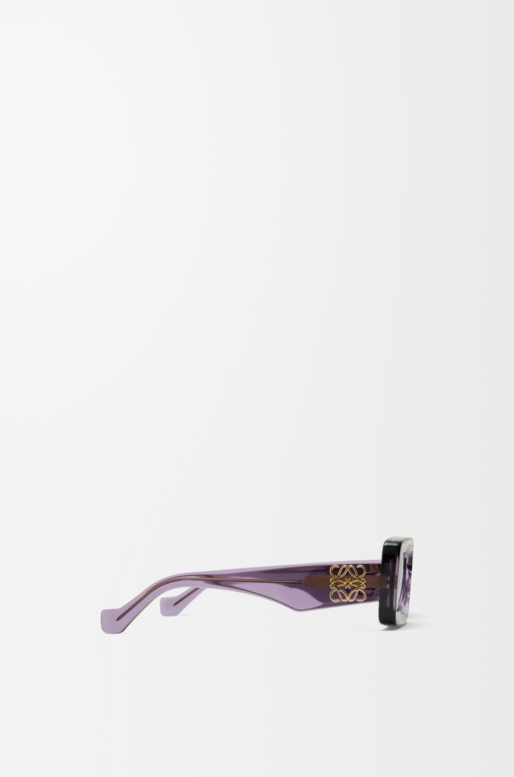 LOEWE Gafas de sol Rectangular Morado Transparente