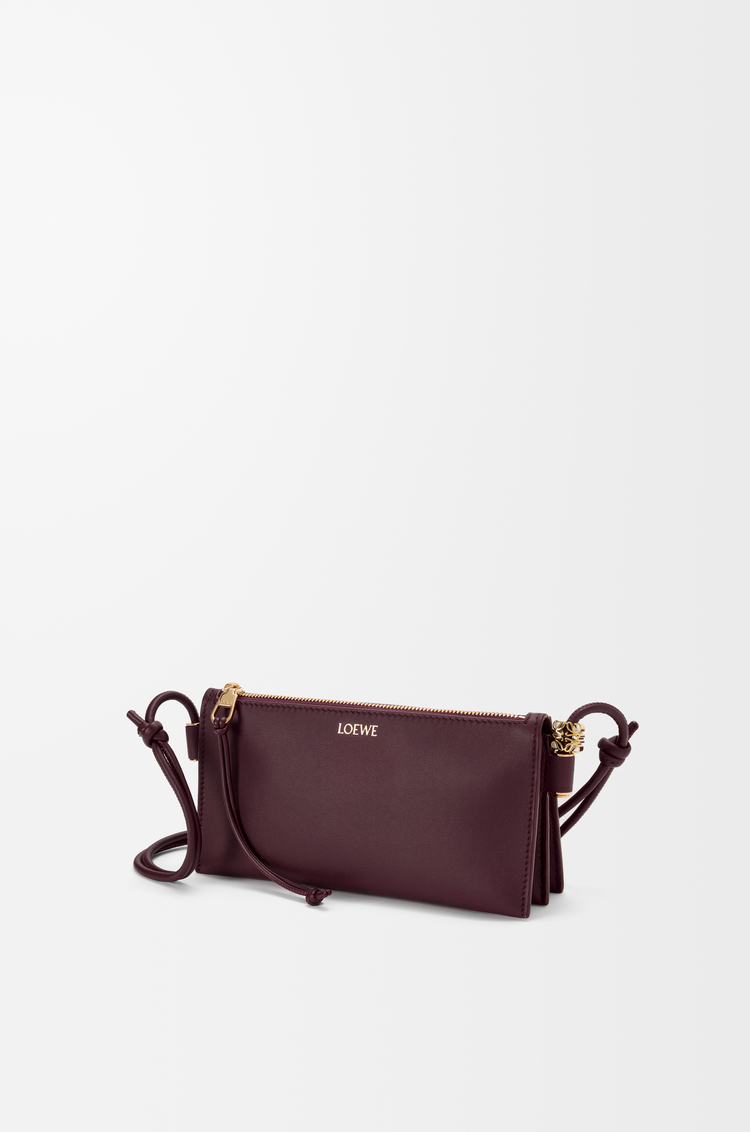 LOEWE Joya pouch in nappa calfskin Dark Burgundy