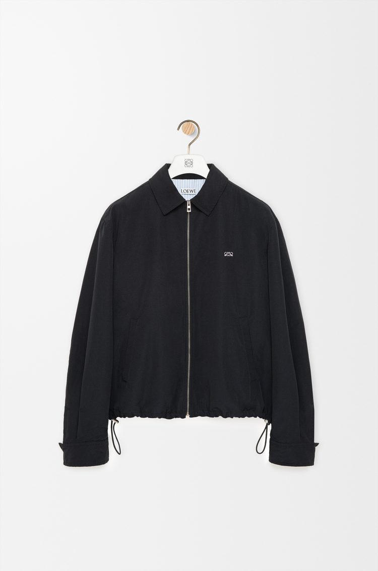 LOEWE Zip-up jacket in technical cotton Black