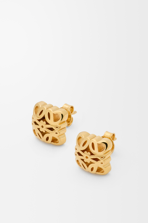 LOEWE Anagram Bombé stud earrings Gold