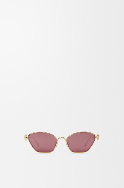 LOEWE Anagram Bombé Hexagon sunglasses Burgundy