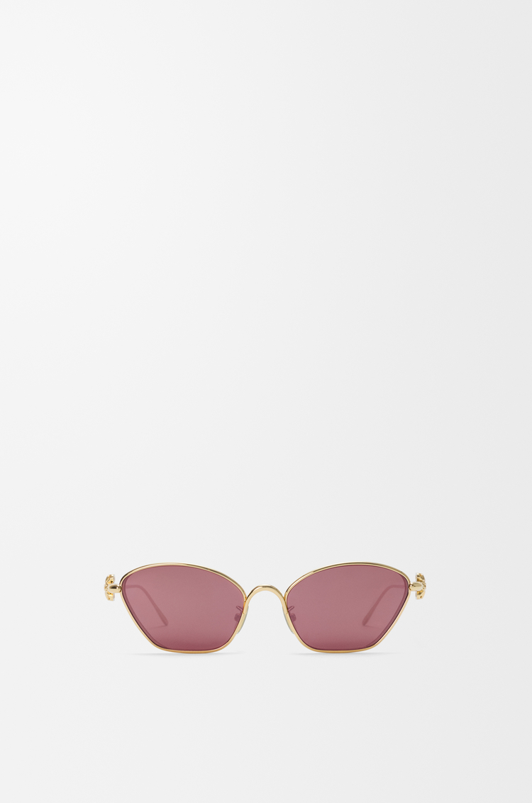 LOEWE Gafas de sol Anagram Bombé Hexagon Burdeos