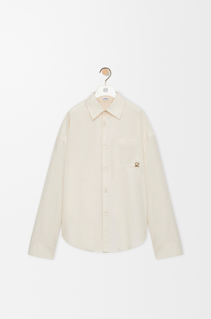 LOEWE Shirt in cotton Ecru
