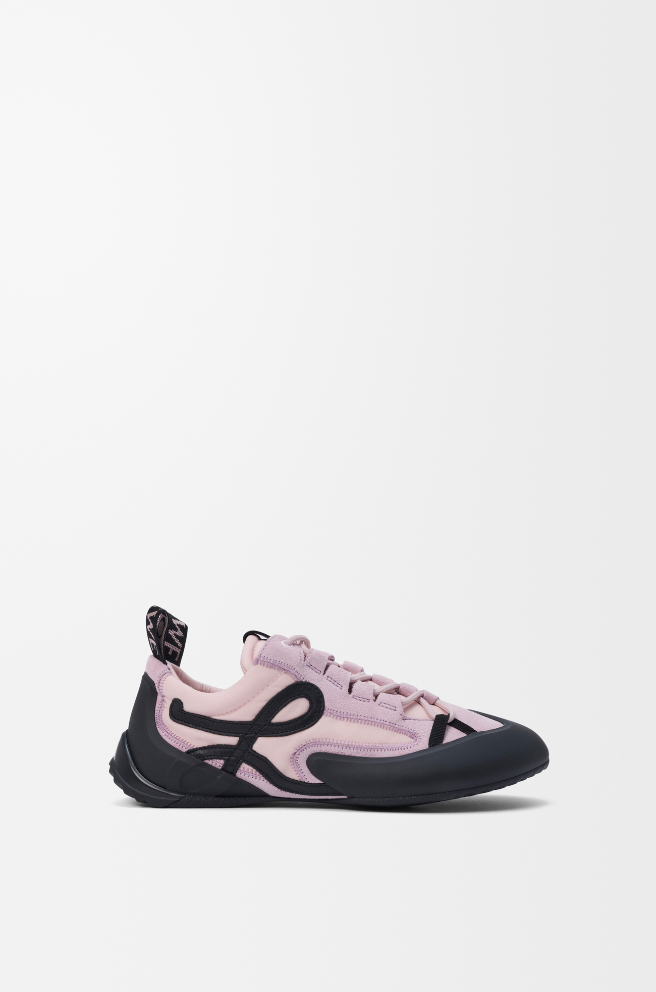 LOEWE Zapatilla Grip en nailon, ante y TPU Rosa/Negro